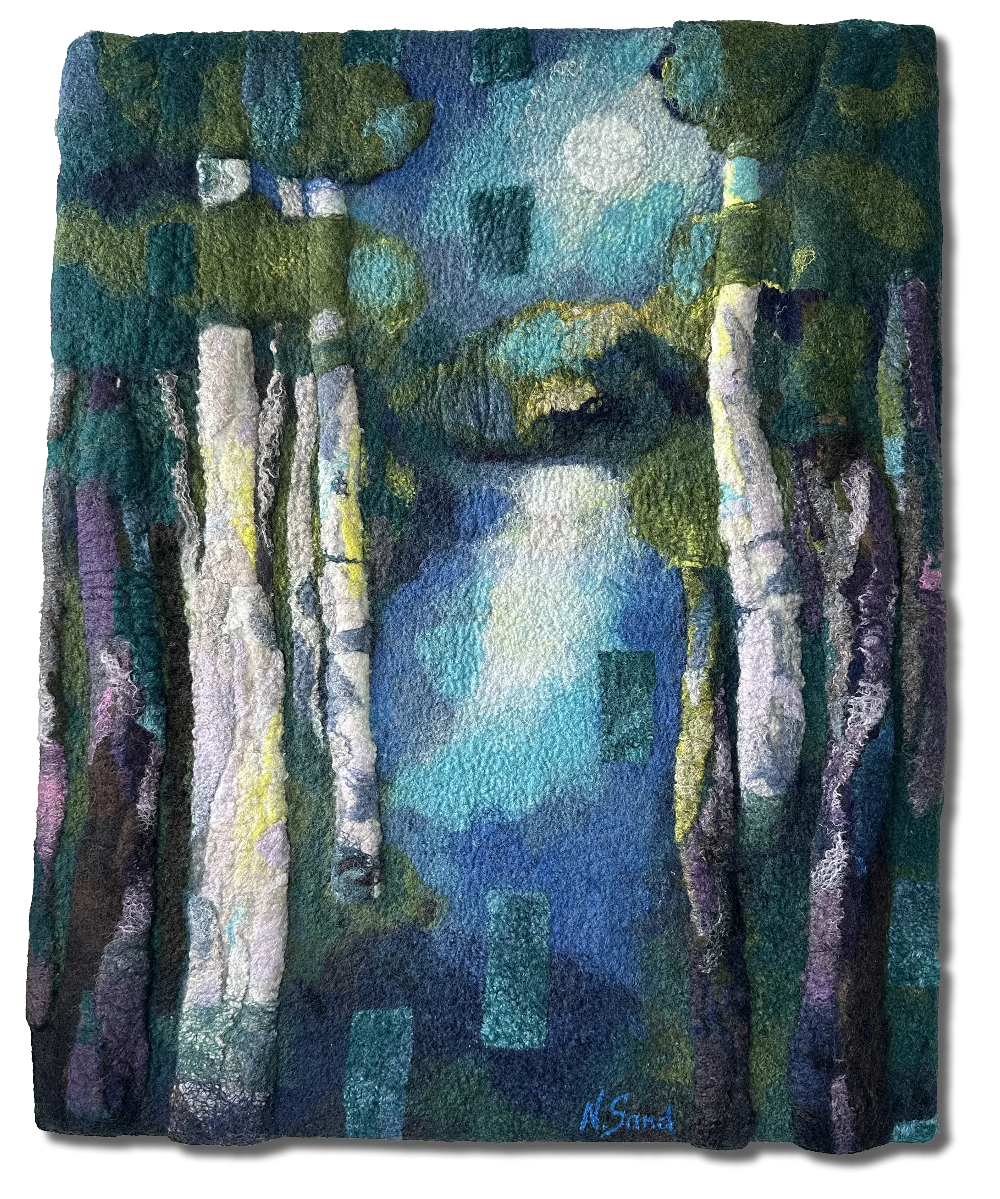 Nataly Sand — handcrafted wool and silk textile artwork